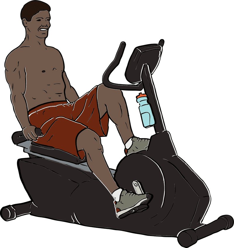 Happy Gym Cardio Workout Enthusiast PNG