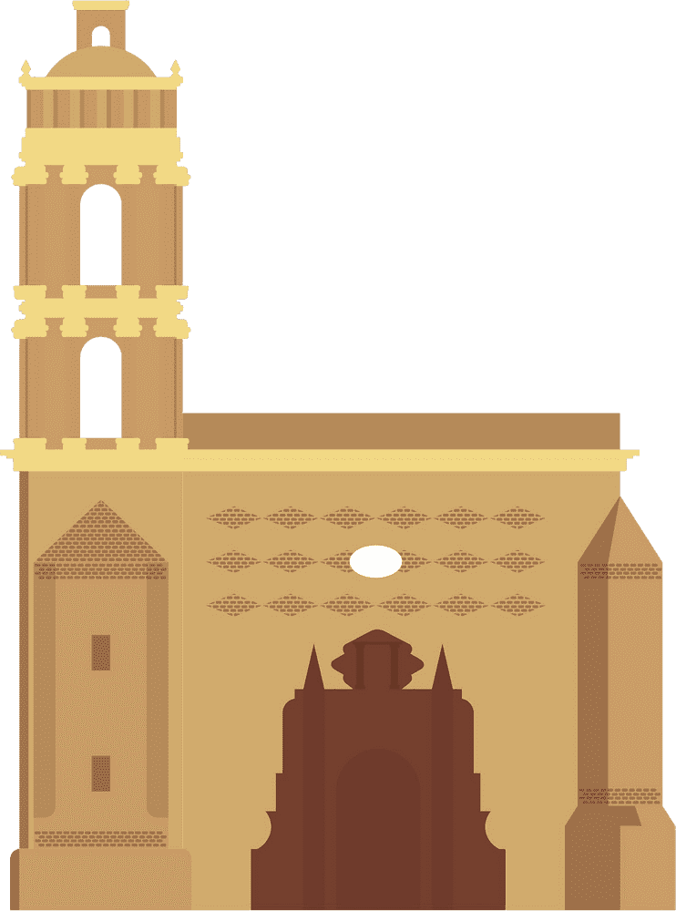 Majestic Cathedral of Timeless Architecture PNG