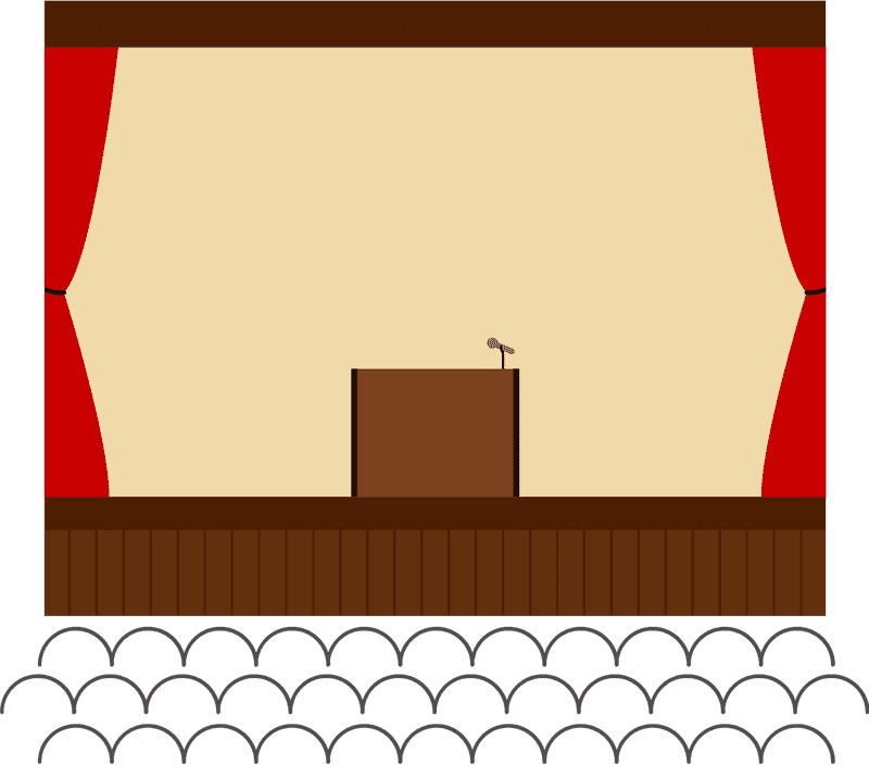 Concert Stage Ready for Performance PNG