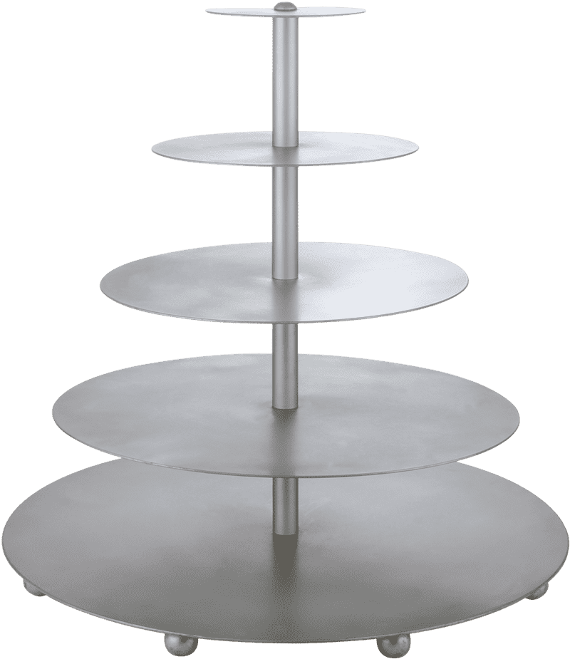 Elegant Adjustable Microphone Stand with Multiple Platforms PNG