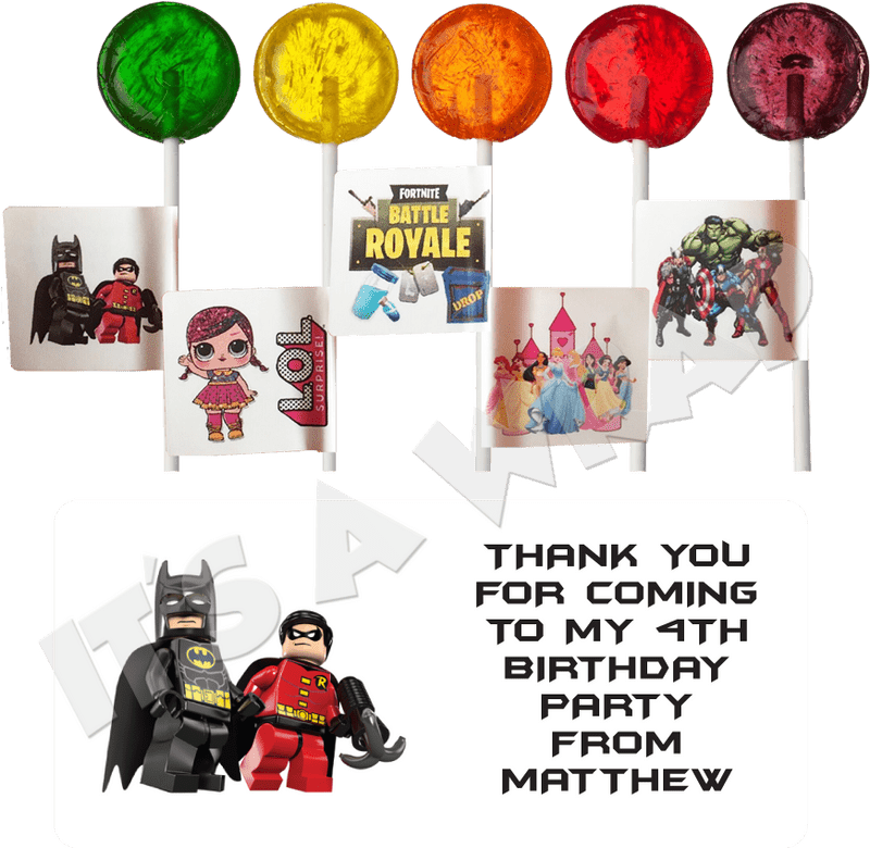 Lollipop Adventure Matthew's 4th Birthday Bash PNG