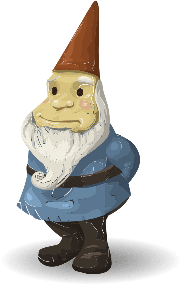 Whimsical Garden Gnome Guardian of the Flowers PNG