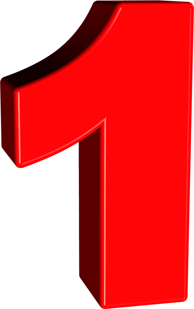 Bright Red Number Pad Key Highlight PNG