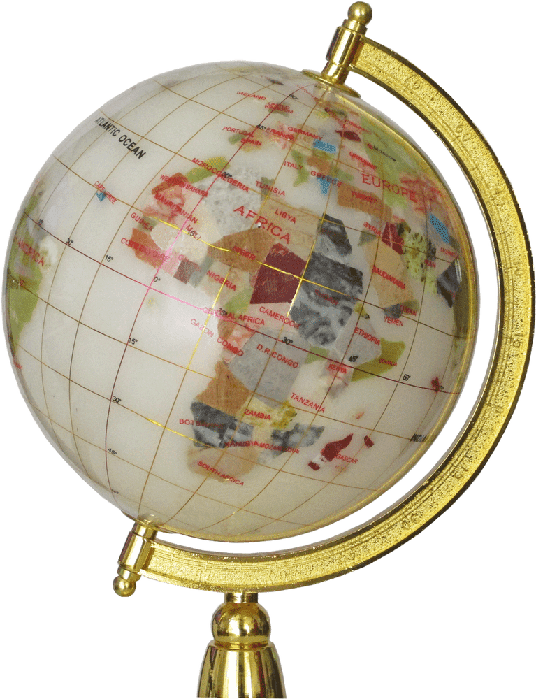 Globe of Continents and Cultures PNG