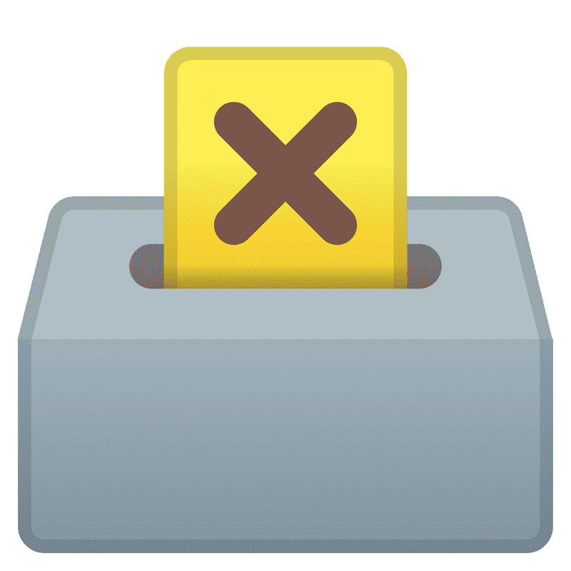 Election Ballot Submission Box with Votes PNG