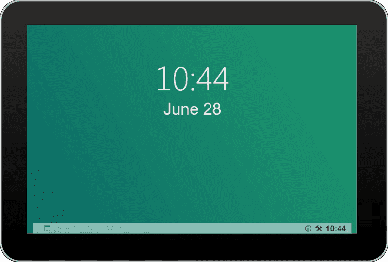 Digital Tablet Display with Time and Date PNG