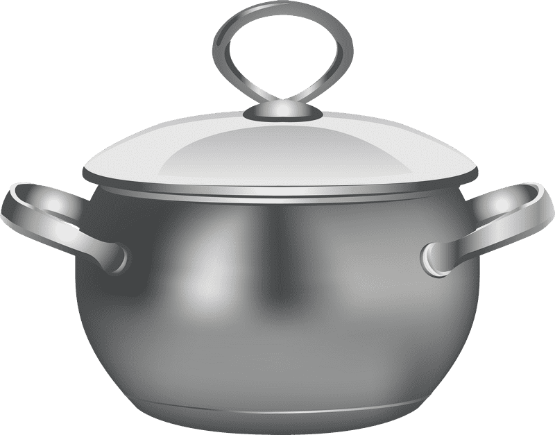Shiny Clay Pot with Elegant Lid PNG