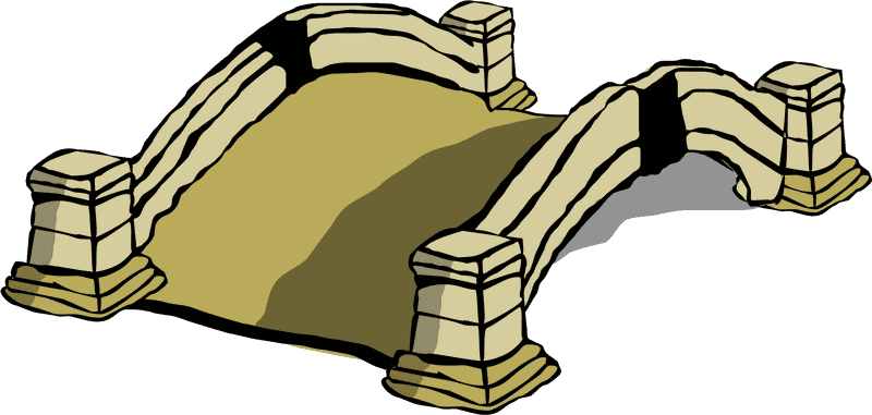 Elegant River Bridge of Serenity PNG