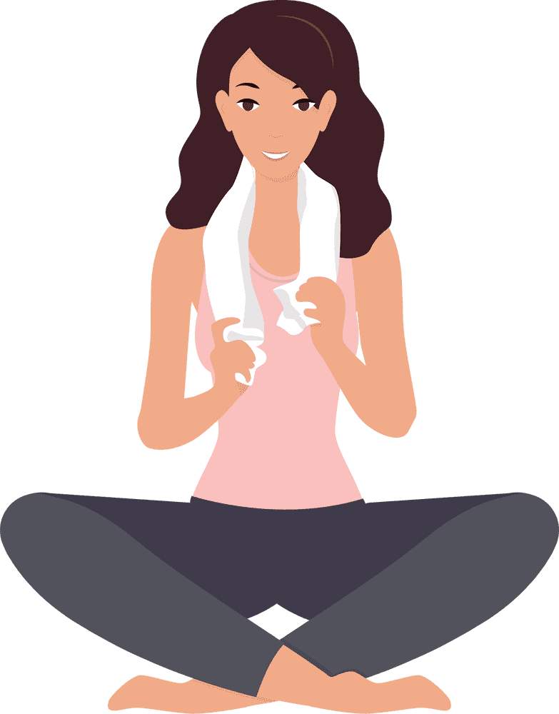 Yoga and Serenity A Moment of Reflection PNG