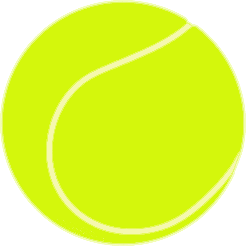 Vibrant Tennis Ball Ready for Action PNG