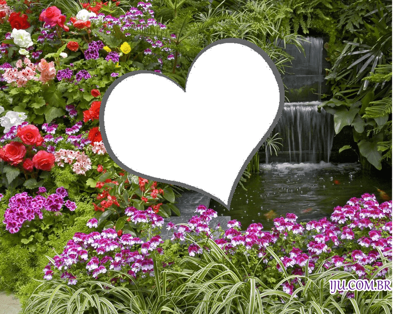 Heartfelt Serenity by the Waterfall PNG