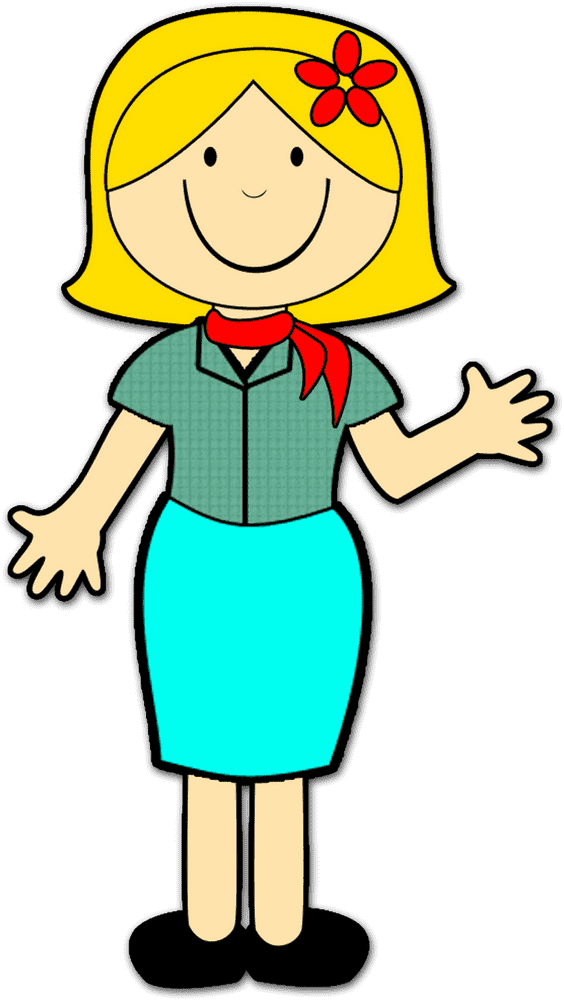 Cheerful Classroom Teacher with a Smile PNG