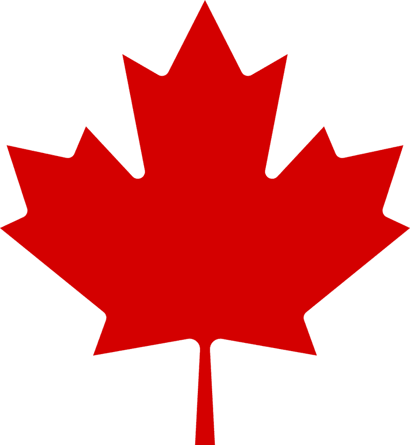 Crimson Maple Leaf of Canada PNG