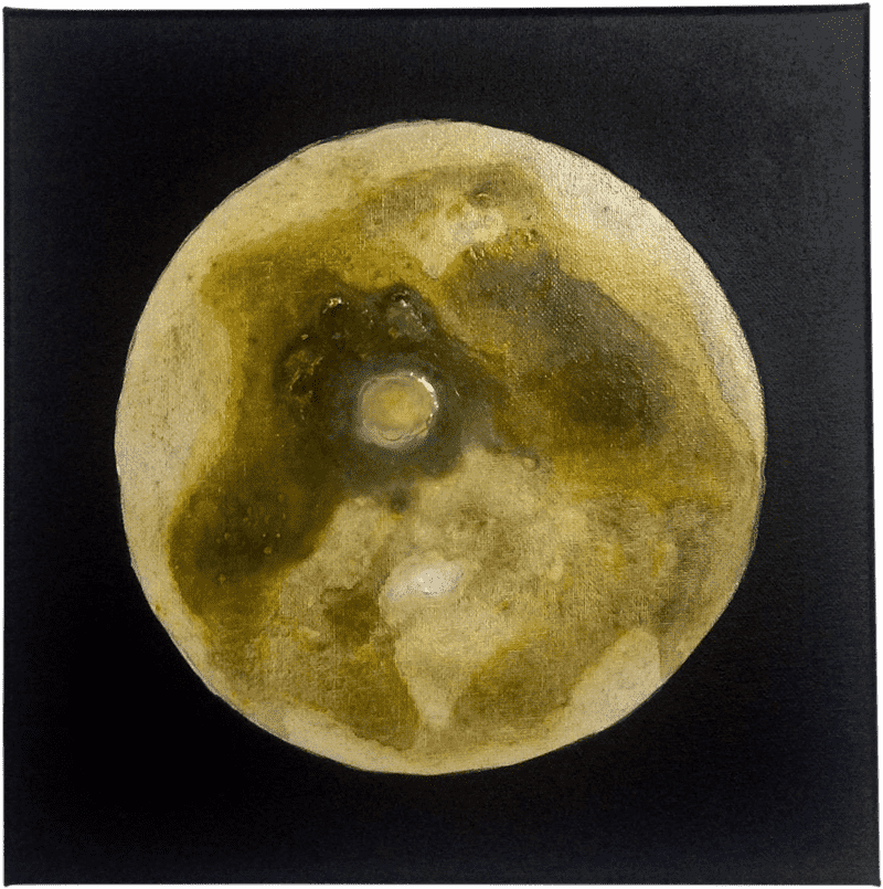 Golden Embrace of the Moon PNG