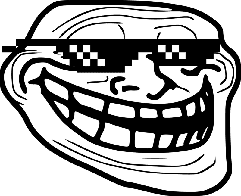 Trollface with Sunglasses The Ultimate Meme Expression PNG