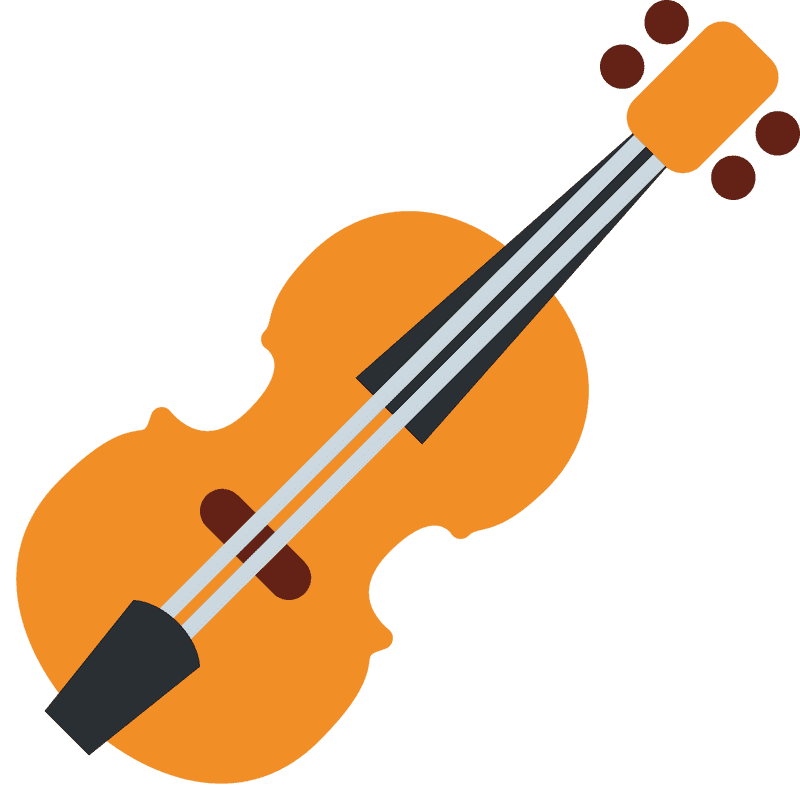 Violin Melodies in Vibrant Harmony PNG