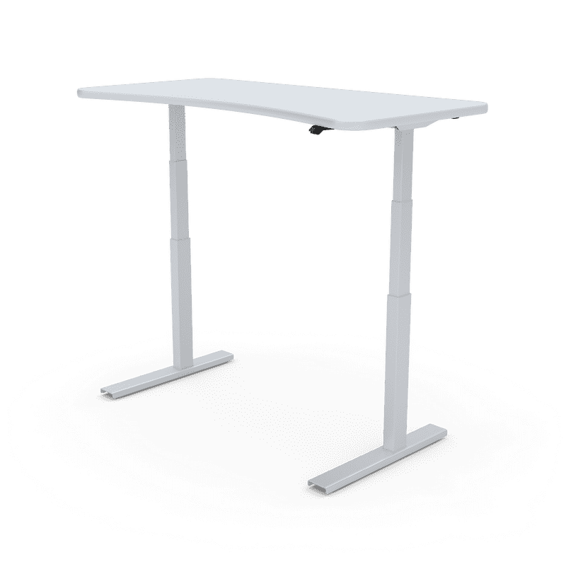 Modern Adjustable Height Office Desk PNG