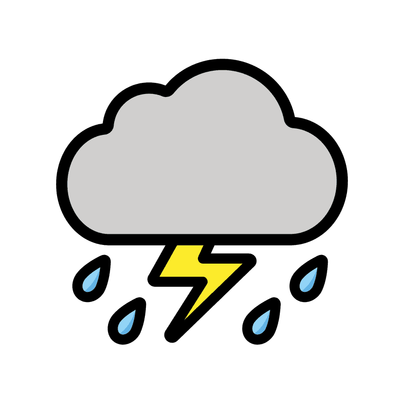 Rainy Thunderstorm Delight PNG