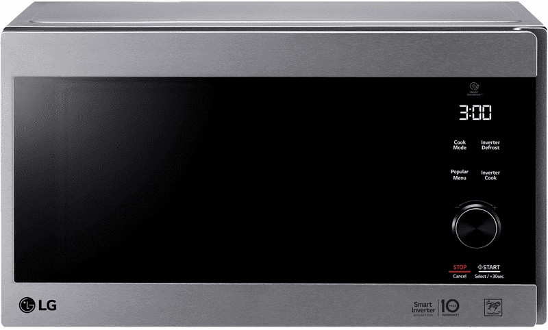 Modern LG Microwave Oven with Inverter Technology PNG