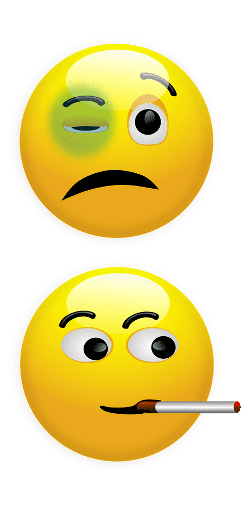 Smiley Faces From Struggle to Chill Vibe PNG
