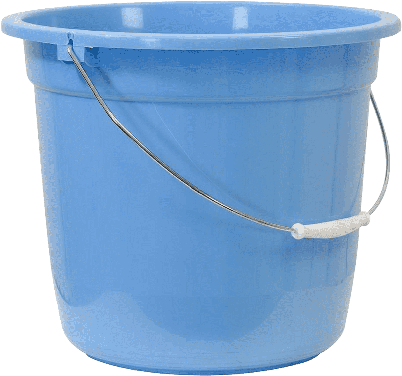 Blue Popcorn Bucket for Movie Nights PNG