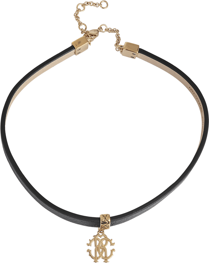 Elegant Gold Monogram Jewelry Choker PNG