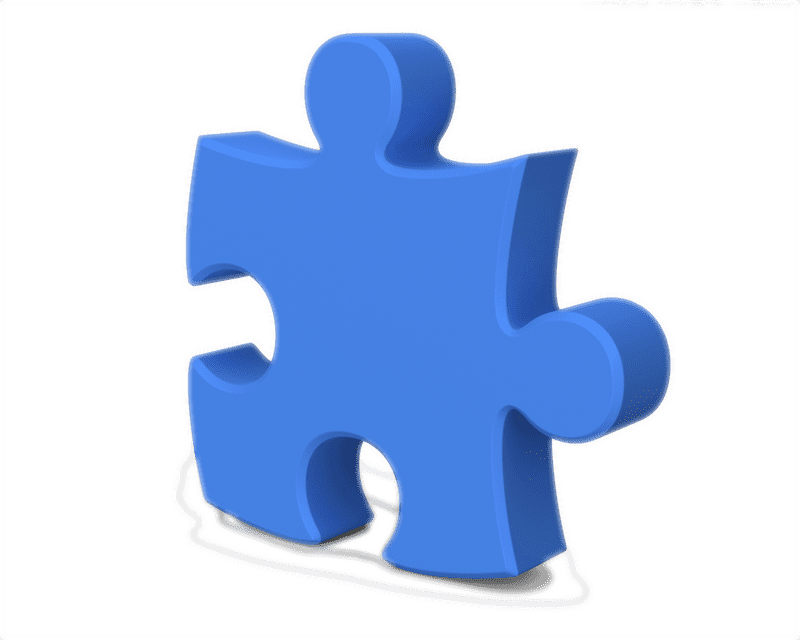 Intriguing Blue Jigsaw Puzzle Piece PNG