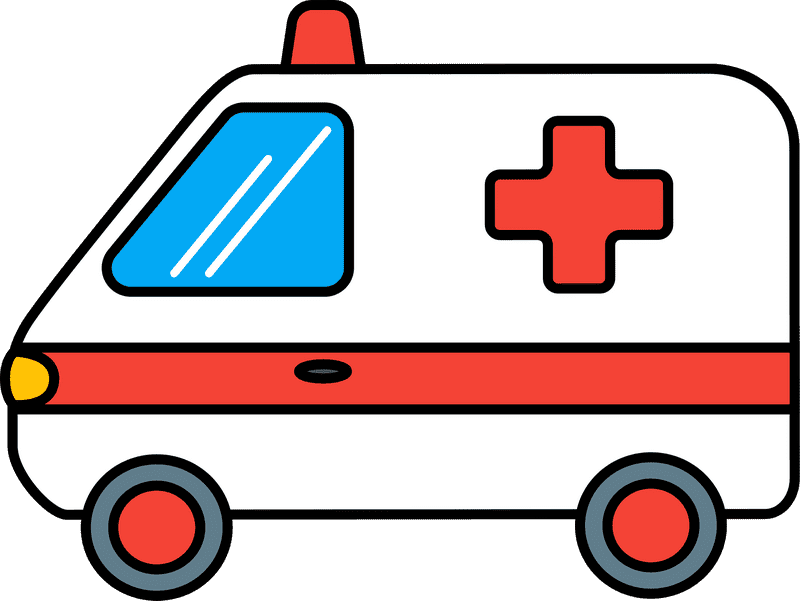 Emergency Response Ambulance On Duty PNG