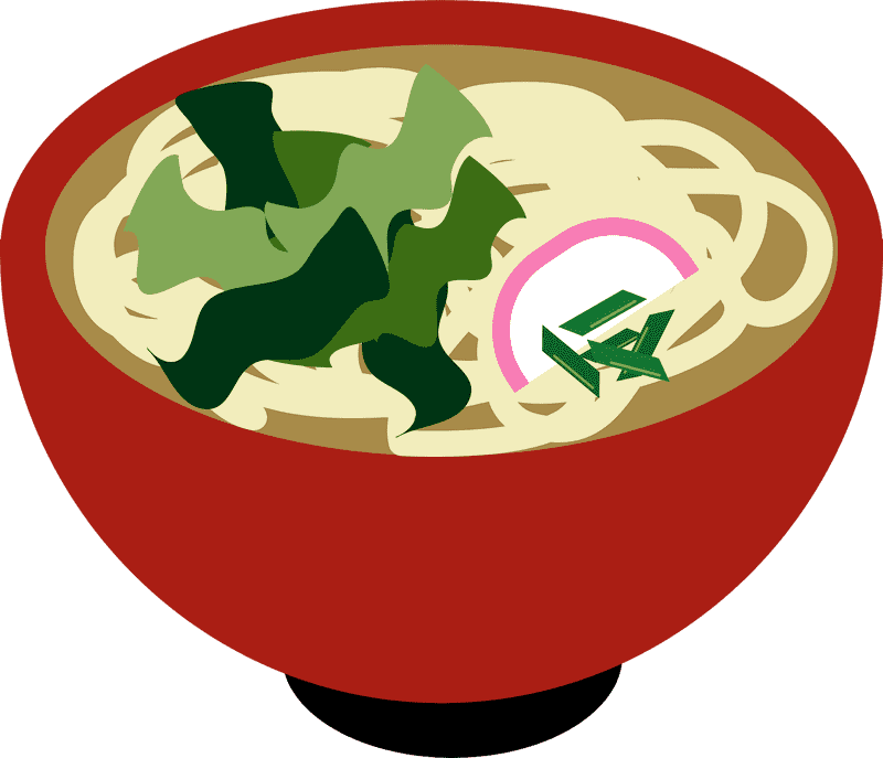 Delightful Udon Soup with Vegetables and Toppings PNG