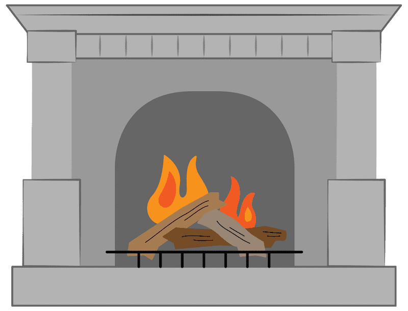 Cozy Hearth The Heart of the Fireplace PNG