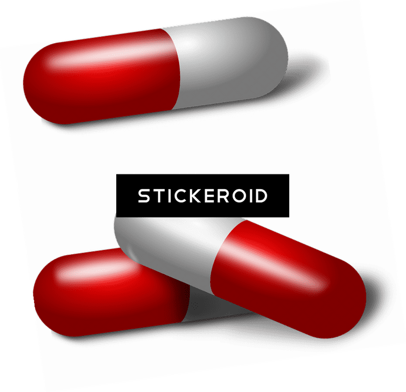 Pill Sticker Fun and Creative Capsule Art PNG