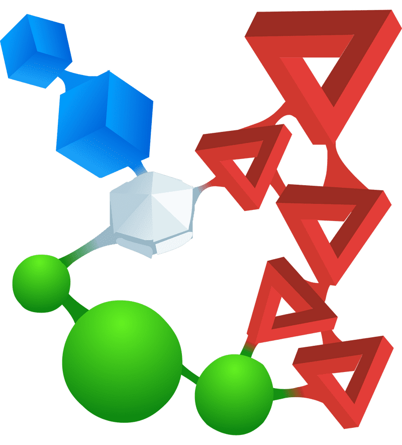 Colorful Molecular Structures in 3D Visualization PNG