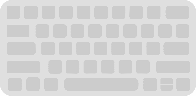 Minimalist Design Elegant Keyboard Layout PNG