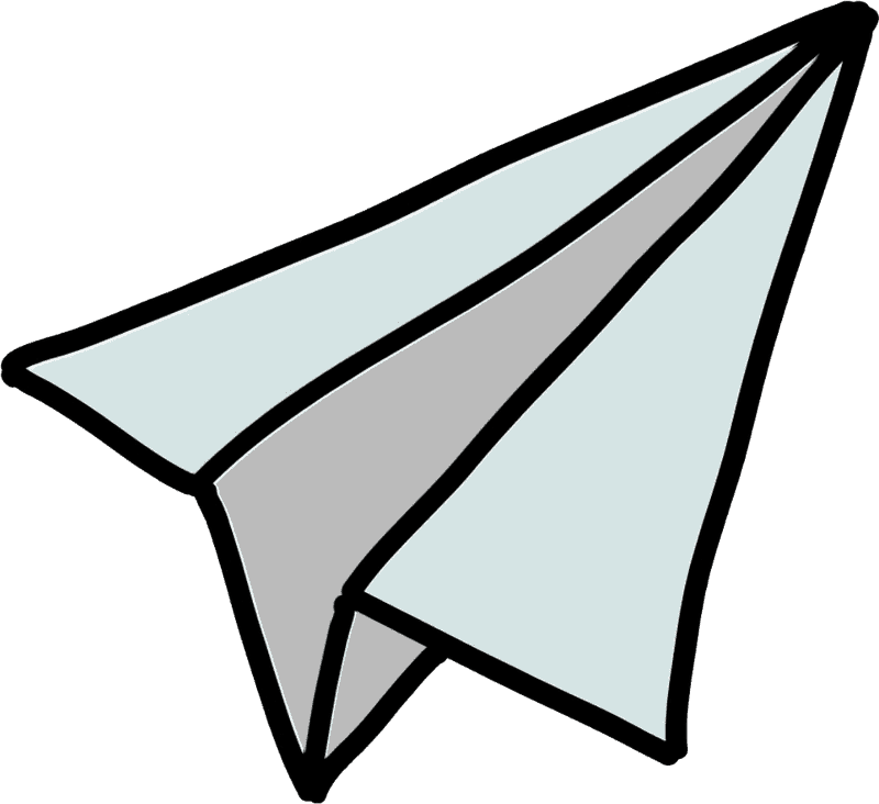 Imaginary Journeys with a Paper Plane PNG