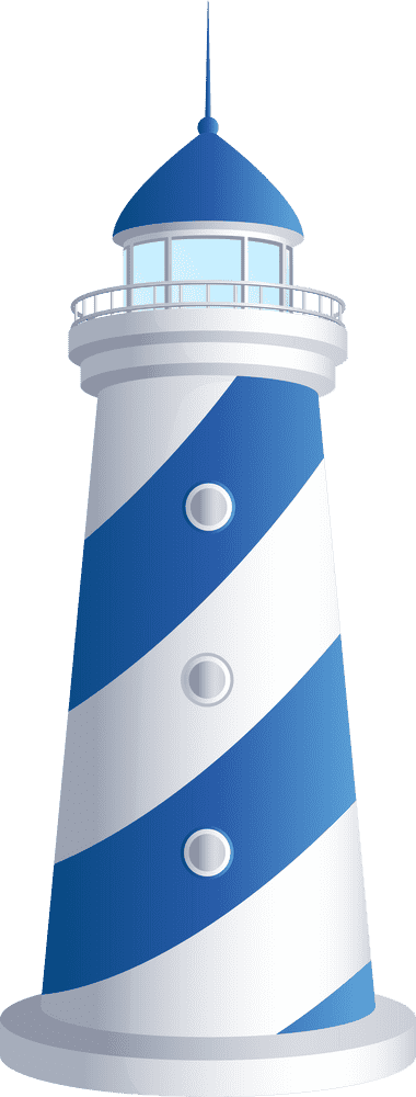 Blue Waves Lighthouse A Guiding Light PNG