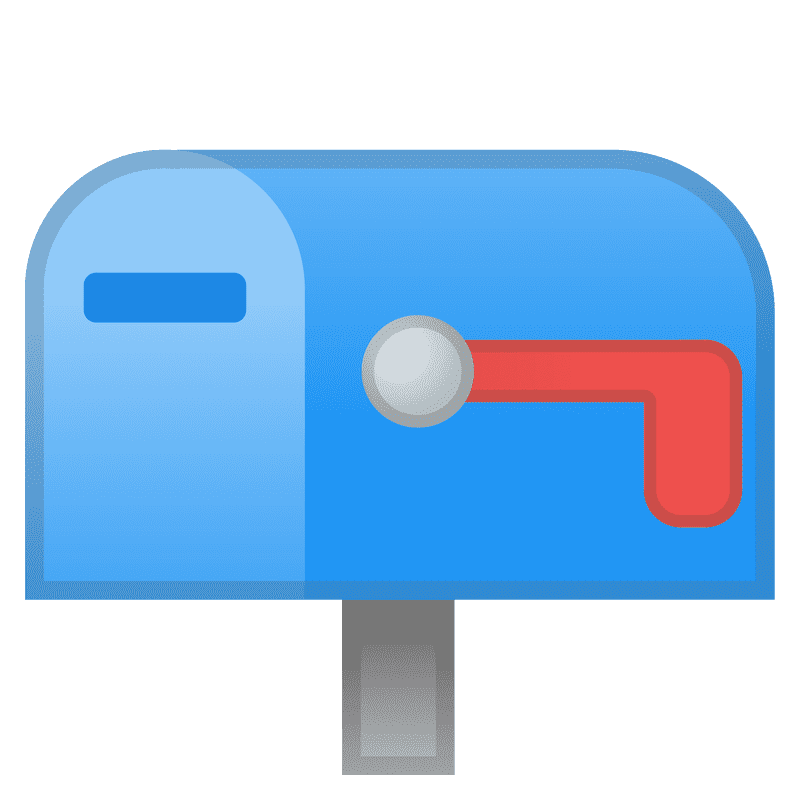 Blue Joyful Mailbox of Happiness PNG