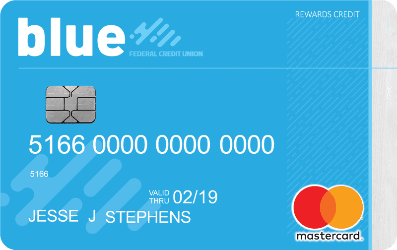 Blue Federal Credit Union Rewards Credit Card PNG