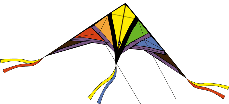Colorful Kite of Joyful Skies PNG