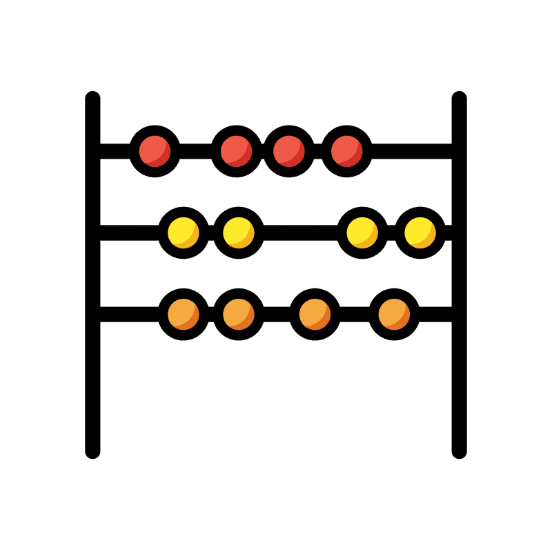 Colorful Abacus for Fun Learning PNG