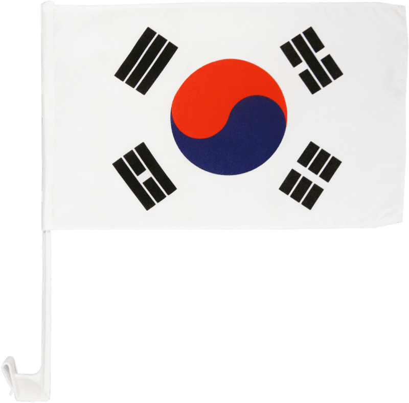 South Korea Party Flag Design PNG