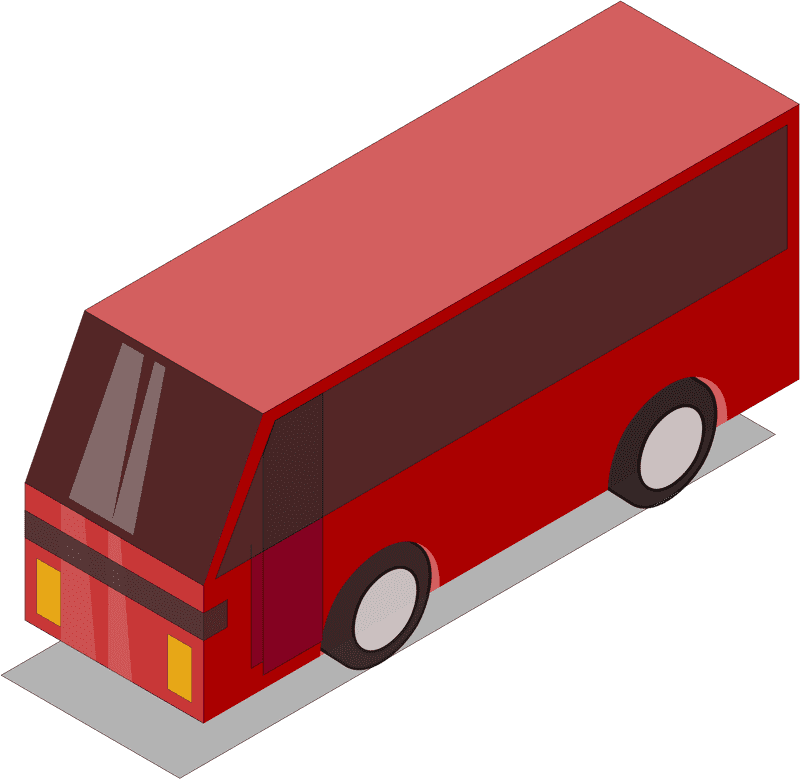 Stylish School Bus for Modern Students PNG