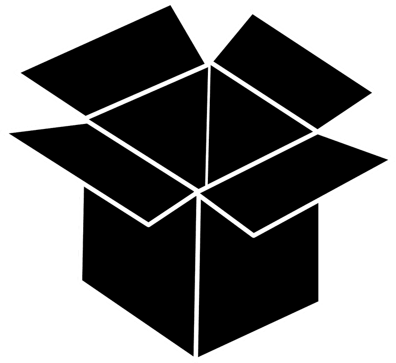 Creative Cardboard Box Showcase PNG
