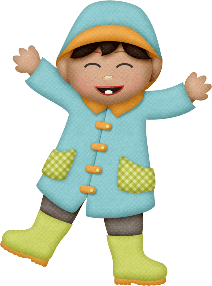 Joyful Rainy Day Adventure PNG