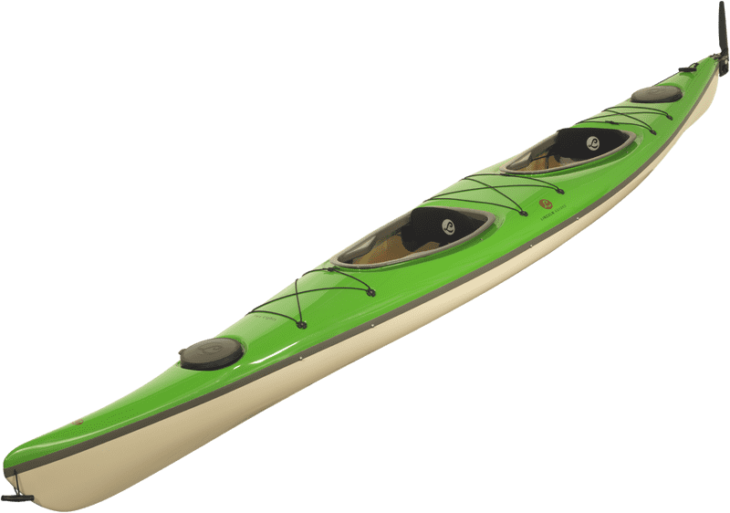 Vibrant Green Kayak for Adventurous Paddling PNG