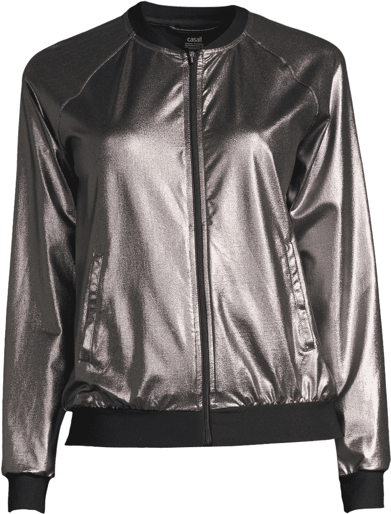 Metallic Glam Jacket for Trendy Style PNG