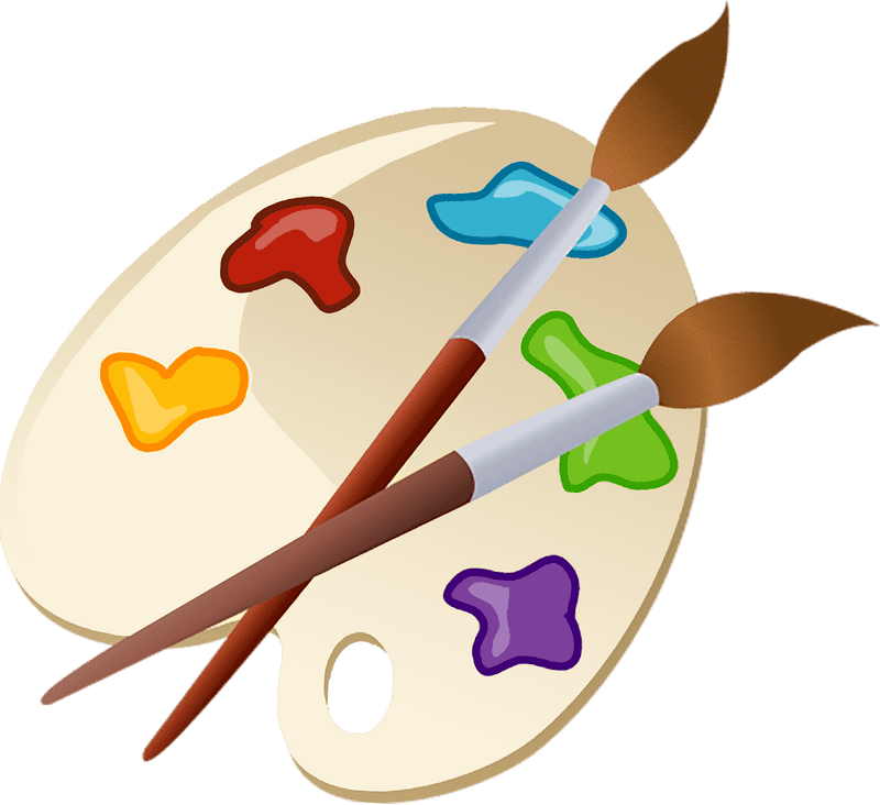 Colorful Inspiration Palette for Artistic Expression PNG