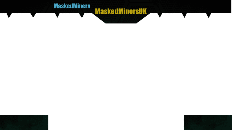 Masked Miners Community Banner Design PNG