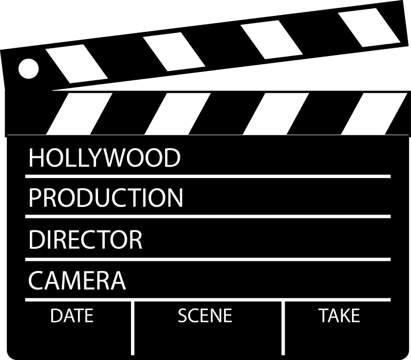 Hollywood Movie Clapperboard A Filmmaker's Essential Tool PNG