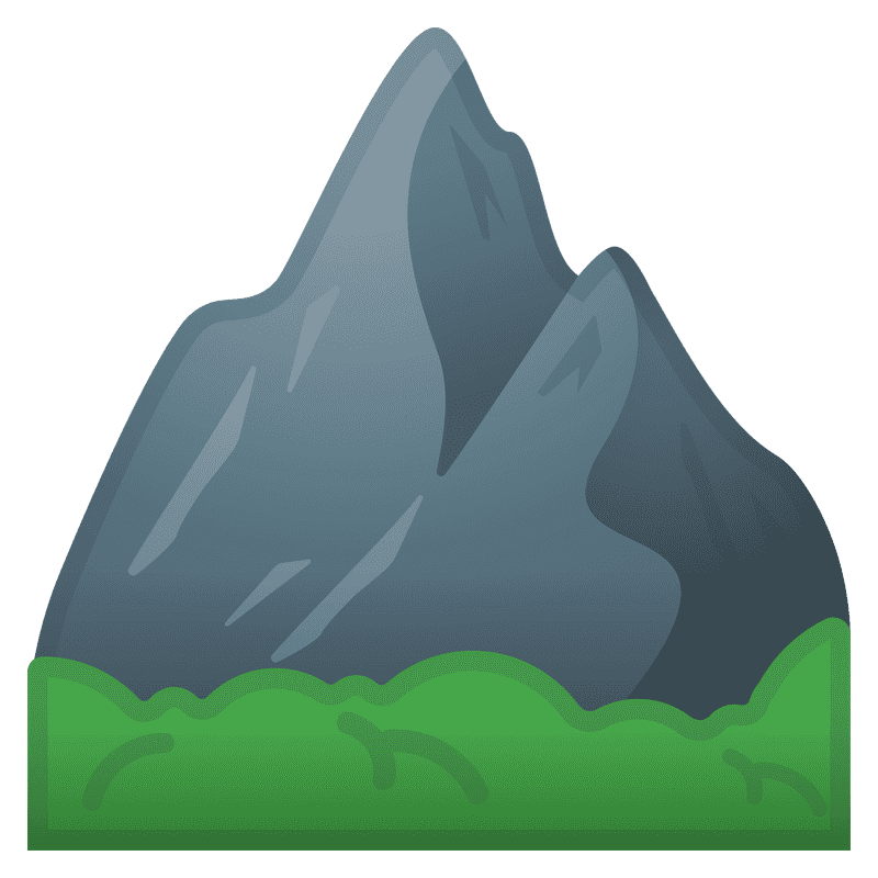 Majestic Mountain Peaks and Lush Greenery PNG