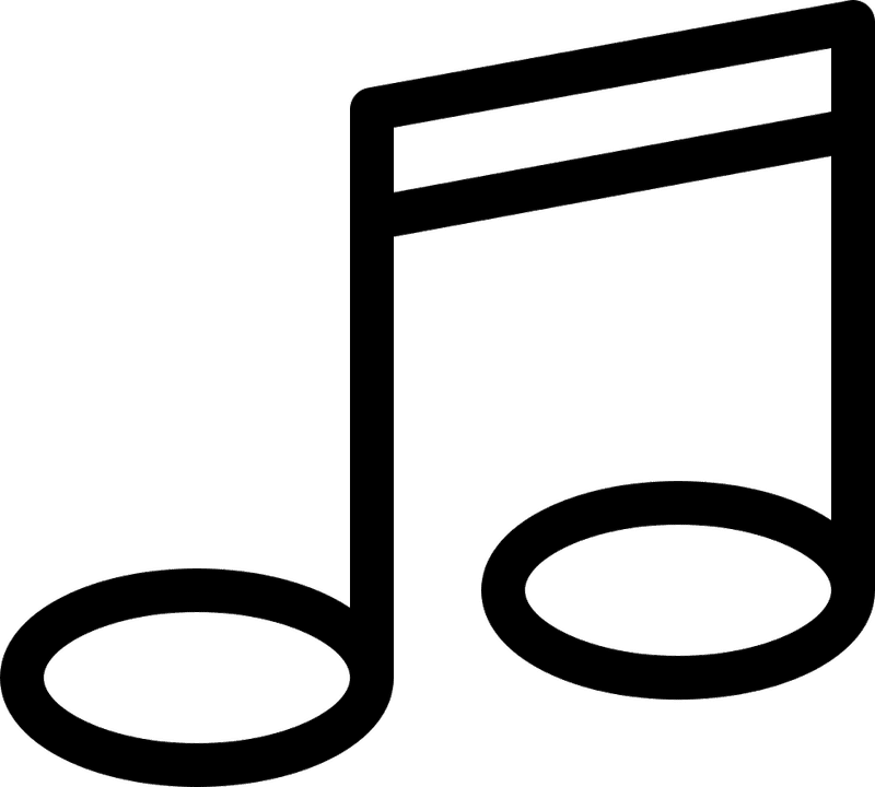 Elegant Music Note Harmony Design PNG